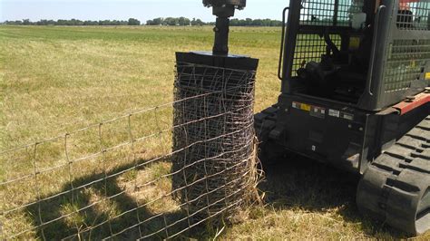 skid steer mounted wire winder|fence wire winder and rewinder.